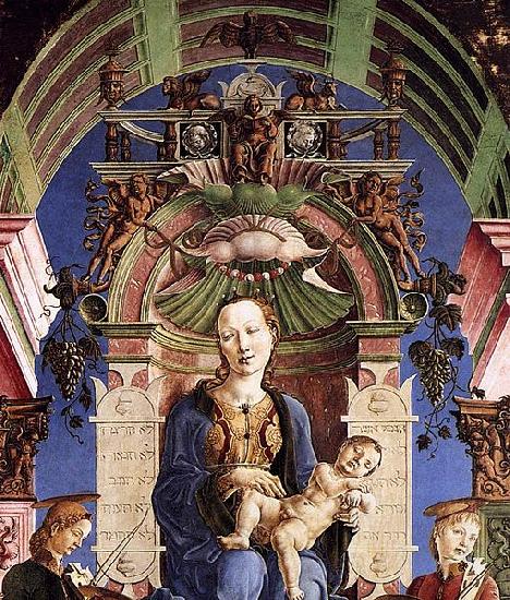 Cosimo Tura Madonna with the Child Enthroned China oil painting art